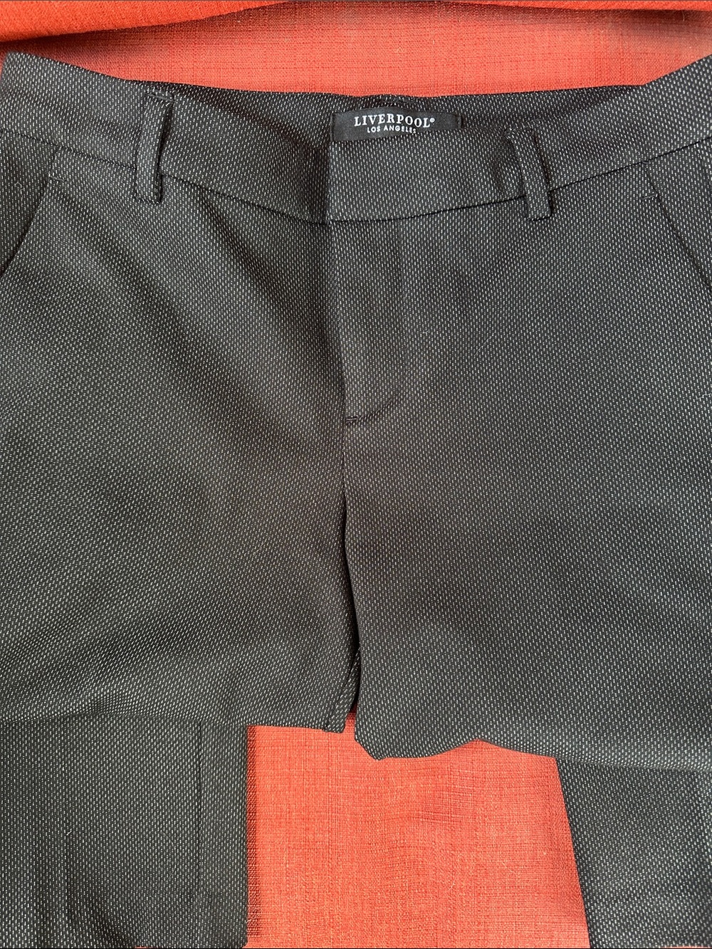 Liverpool Women’s Charcoal Textured Flat-Front Shorts